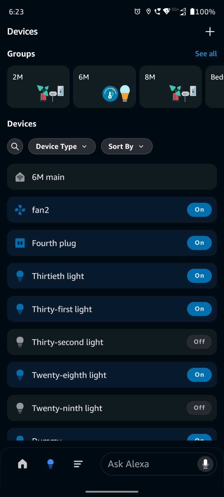 Smart home devices control